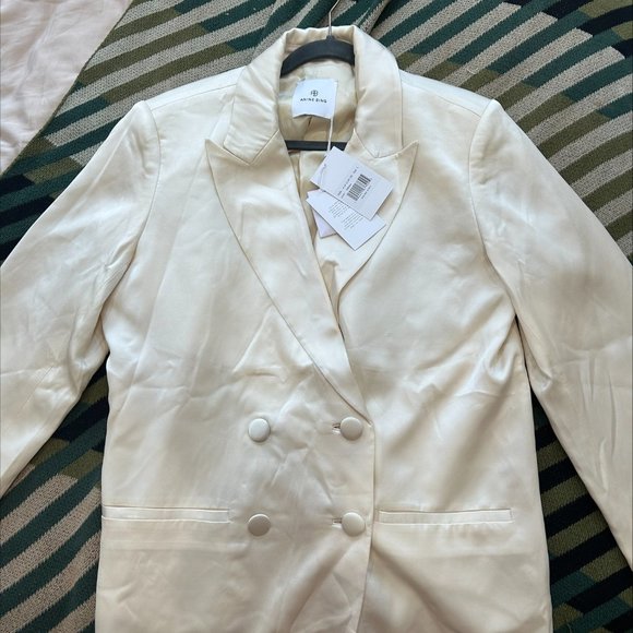 ANINE BING Donne Silk Blazer (NWT) - Picture 3 of 6